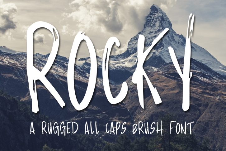 Rocky - Brush Font Font Download