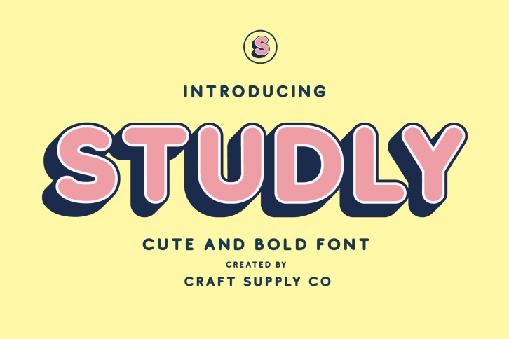 Studly - Layered Font Family Font Download