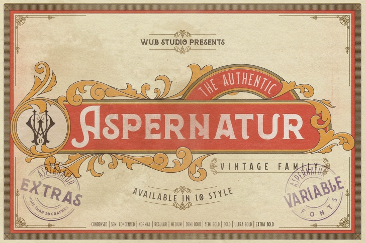 Aspernatur Vintage Family Font Download