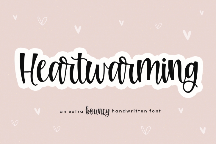 Heartwarming - A Bouncy Handwritten Script Font Font Download