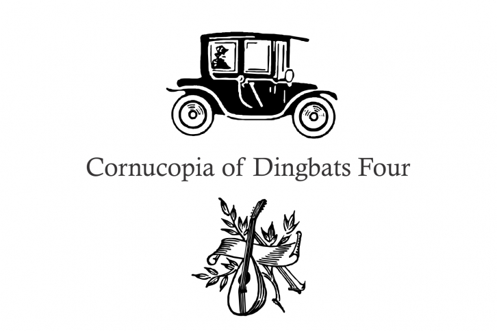 Cornucopia of Dingbats Four Font Download