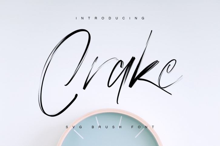 Crake - Brush SVG Font Font Download
