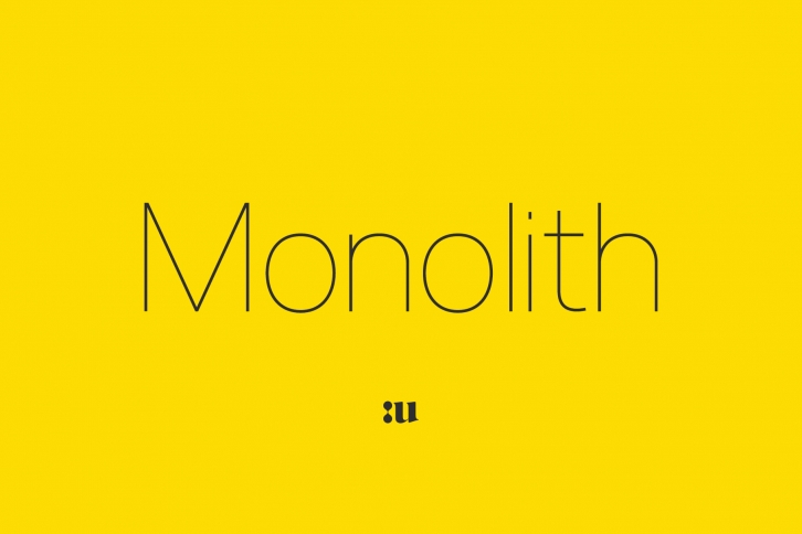 Monolith - Sans Family Font Download
