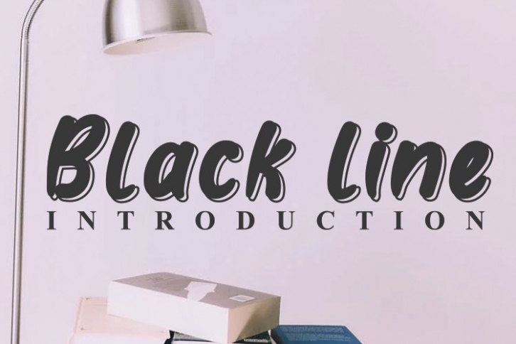 Black line Font Download