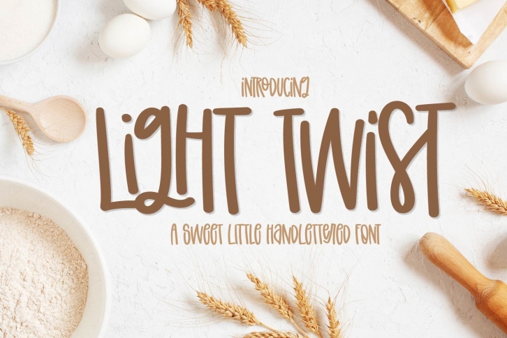 Light Twist - A Fun Hand Lettered Font With Ligatures Font Download