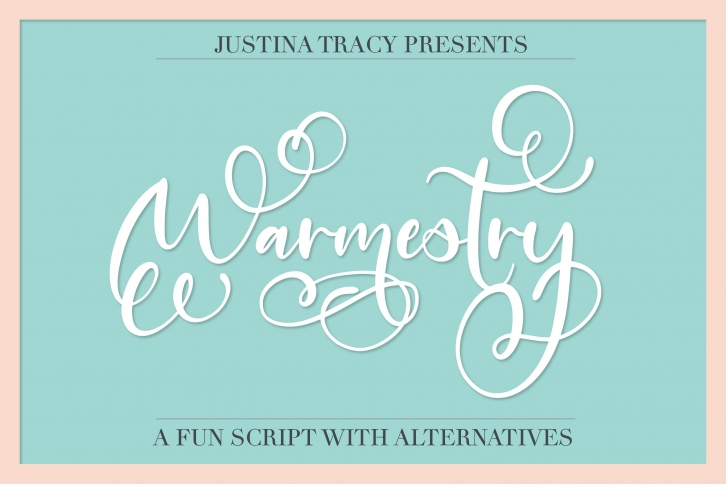 Warmestry - A Script With Swirls & Flourishes Font Download
