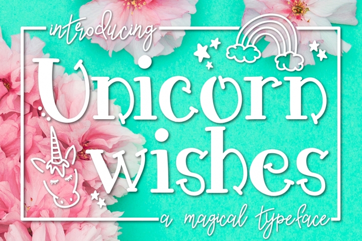 Unicorn Wishes a Handwritten Typeface Font Download