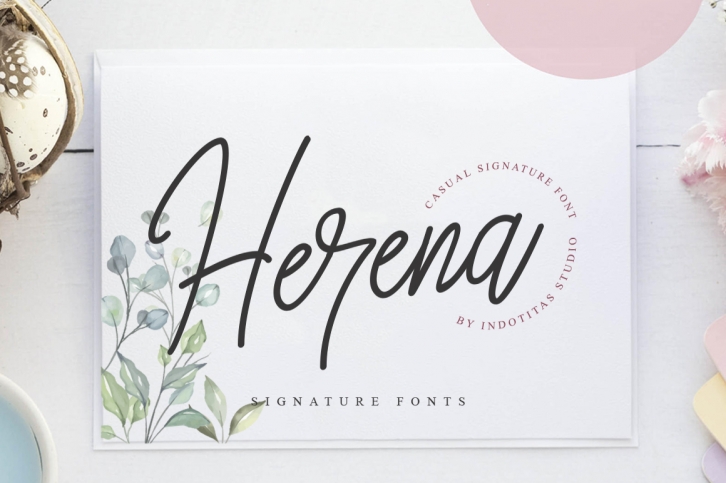 Herena Signature Font Font Download