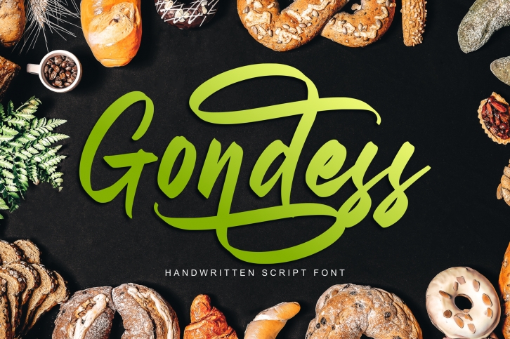 Gondess - Handwritten Script Font Font Download