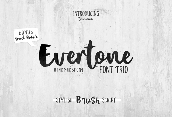 Evertone Font Trio Font Download