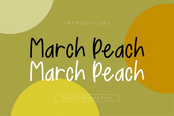 March Peach Playful Font Font Download