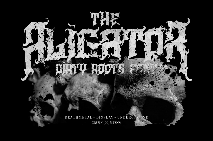 Aligator - Deathmetal Font Font Download