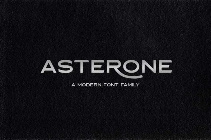 Asterone - Modern Font Family Font Download