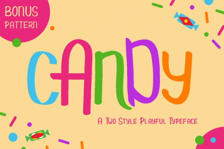 Candy - Kids Font & Pattern Font Download