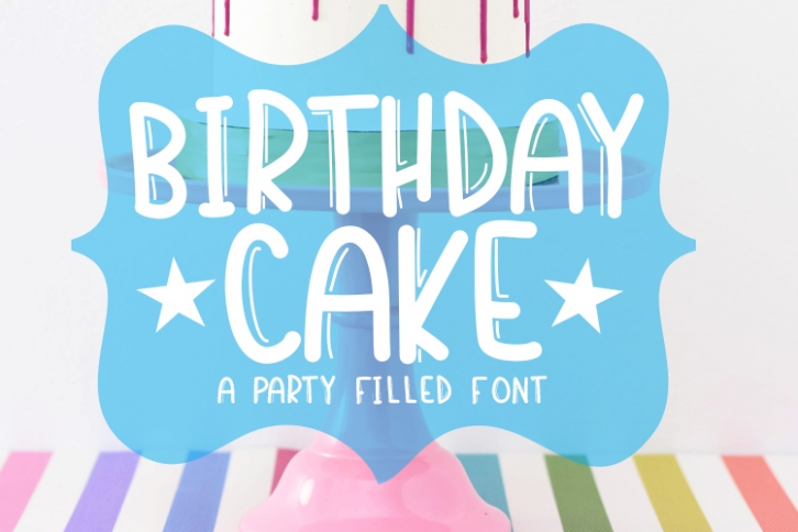 Birthday Cake Font Download