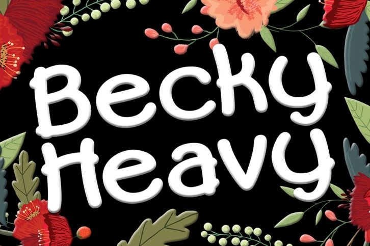 Becky Heavy Font Download