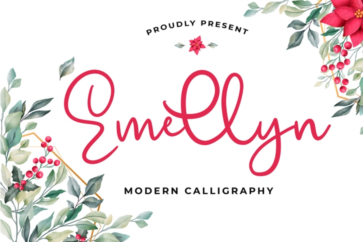 Emellyn Modern Calligraphy Font Font Download