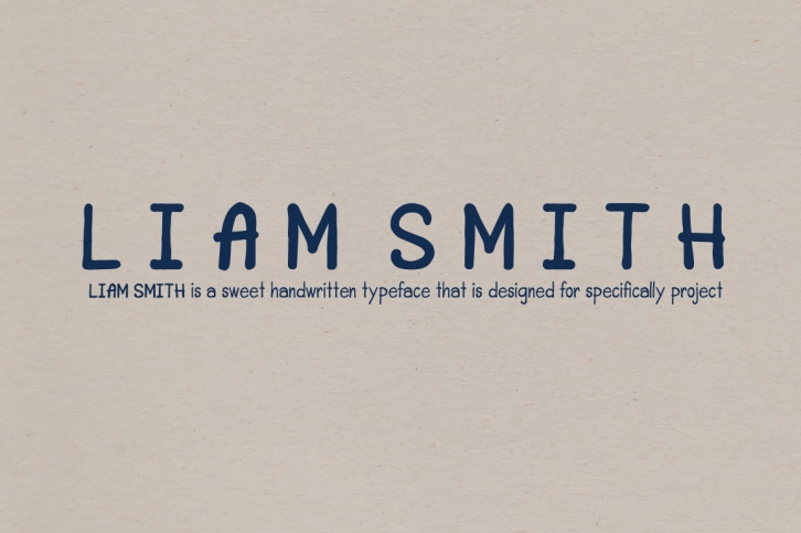 Liam Smith Handwritten font Font Download