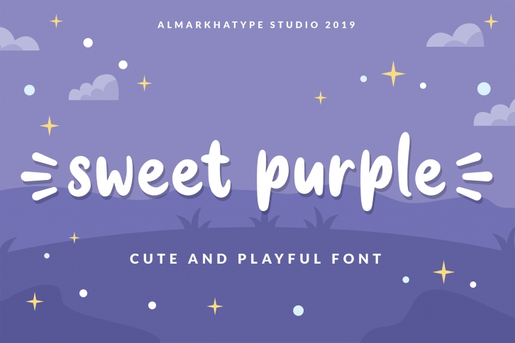 Sweet Purple - Cute & Playful Font Font Download
