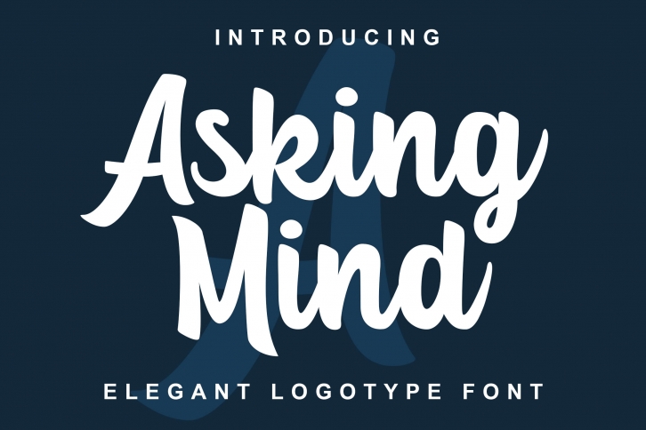 Asking Mind - Logotype Font Font Download