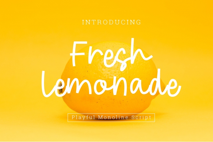 Fresh Lemonade Playful Font Script Font Download