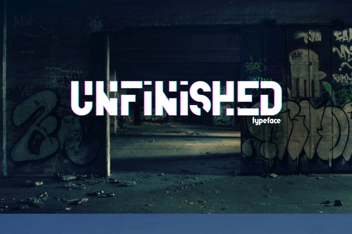 Unfinished typeface Font Download