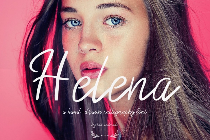 Helena a hand-drawn calligraphy font Font Download