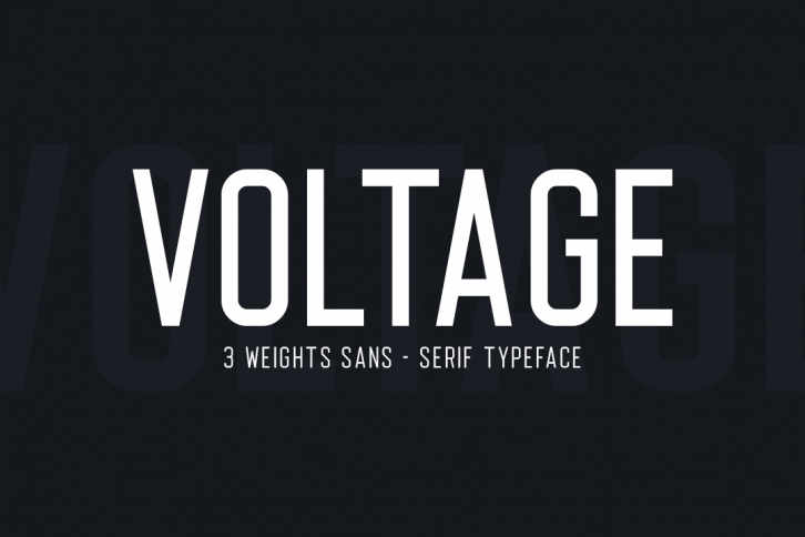 Voltage Sans Serif Font Download