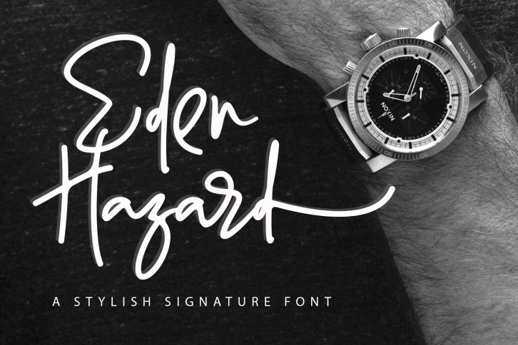Eden Hazard - A Stylish Signature Font Font Download