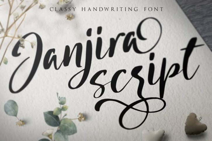Janjira Script - Classy Handwriting Font Font Download