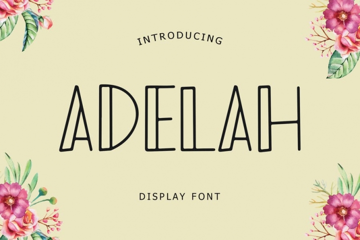 Adelah Display Font Font Download