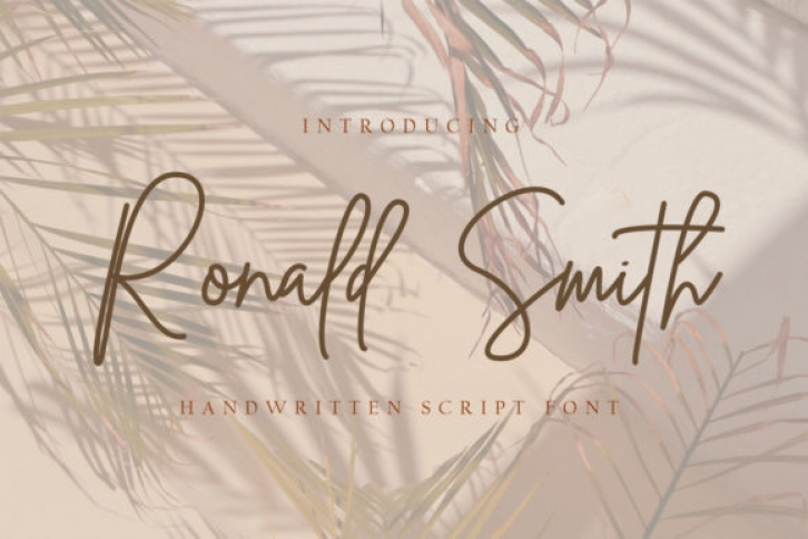 Ronald Smith Font Download