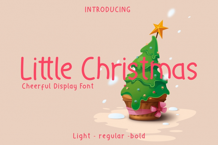 Little Christmas - Cheerful Holiday Font Font Download