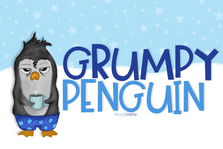 Grumpy Penguin Font Download