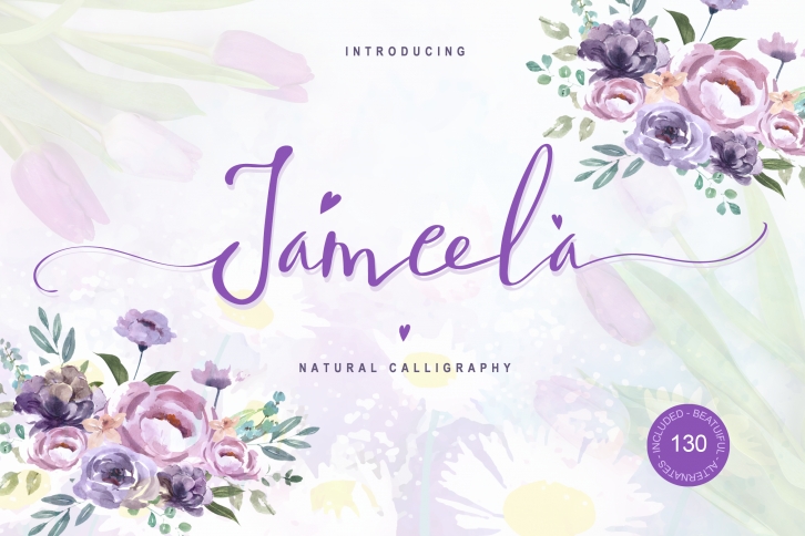 Jameela - Natural and Beautiful Script Font Font Download