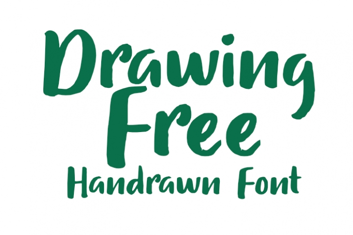 Drawing Free Modern Handrawn Font Font Download