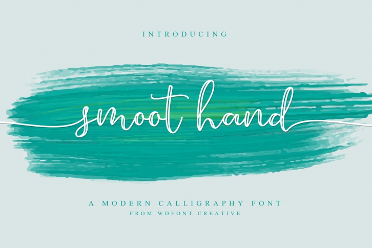 Smoot Hand | NEW Script Font Font Download