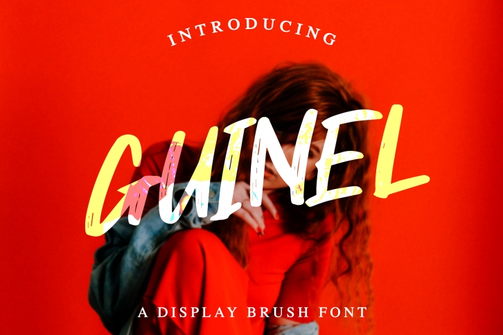 Guinel Handbrush Display Font Font Download