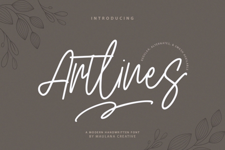 Artlines - Modern Handwritten Font Font Download