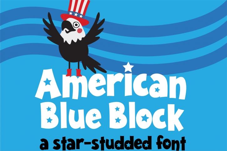 ZP American Blue Block Font Download