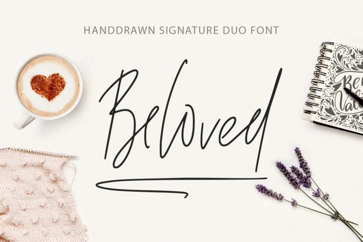 Beloved signature duo font. Font Download