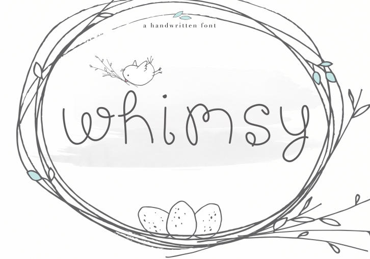 Whimsy - A Whimsical Handwritten Font Font Download