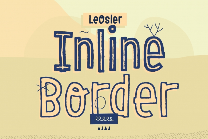 LeOsler Inline & Border Font Download