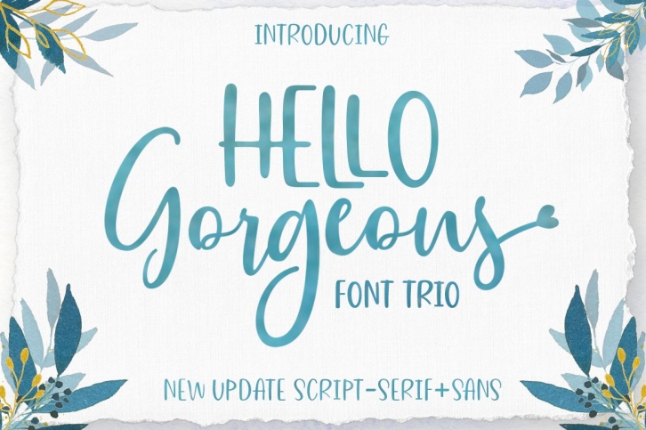 Gorgeous Script Font Trio Font Download