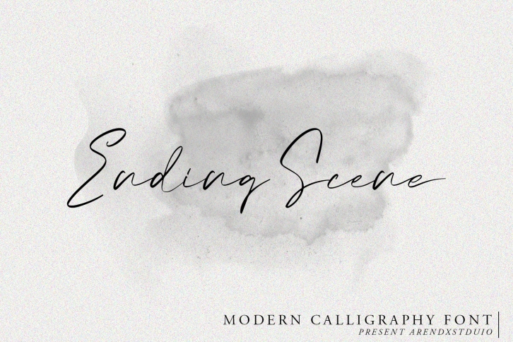 Ending Scene | Calligraphy Font Font Download