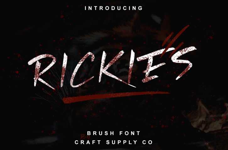 Rickies - Brush Font Font Download