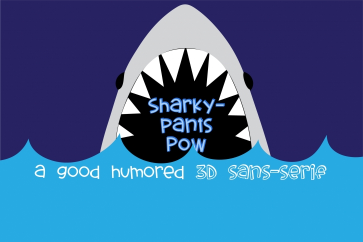 PN Sharkypants Pow Font Download