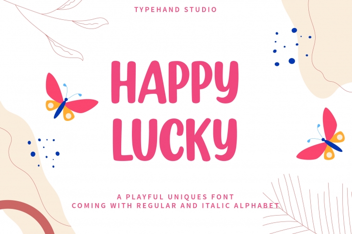 Happy Lucky - Playful Unique Font Font Download