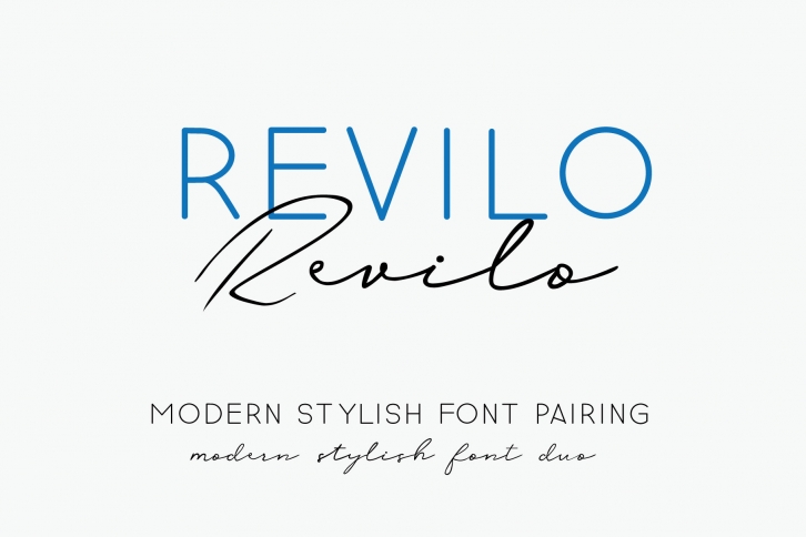 revilo font pairing duo Font Download