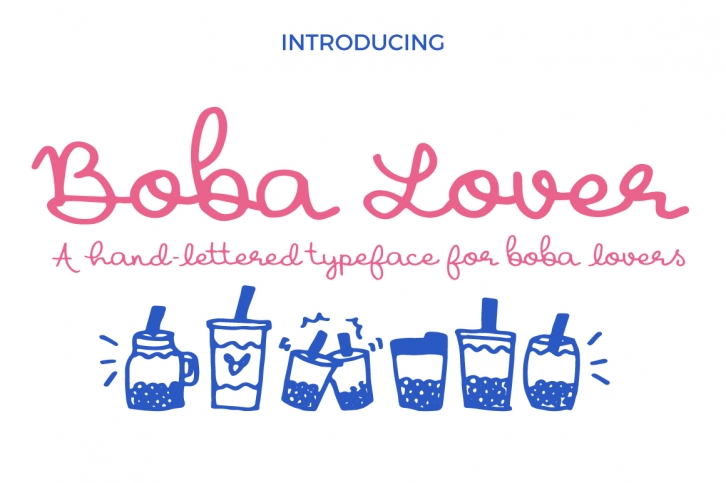 Boba Lover Script Font Font Download